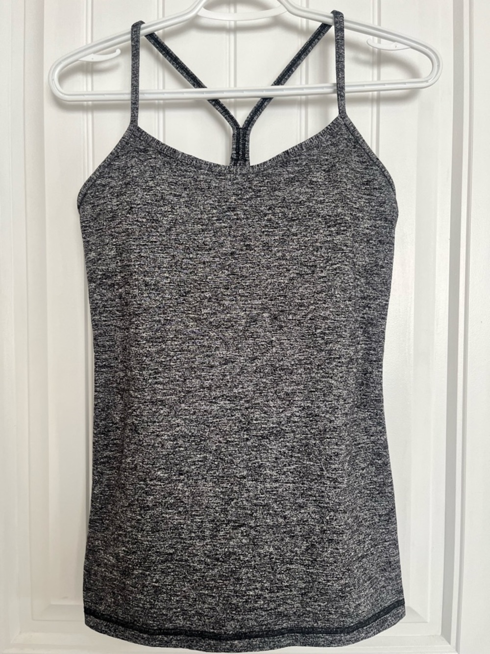 lululemon athletica Heathered Charcoal Grey Strappy Tank